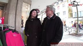 Old User Helmut picks up German teen on the street and fucks her