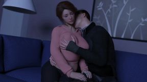 Tongue Kissing With Lonely and Horny Wife &mdash;  Sensual Big Boobs caressing and gentle kisses on the neck - Heart Problems 16