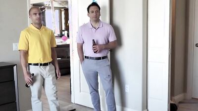 Dad buddies caught their stepdaughters having sex and were lured in a swapping foursome