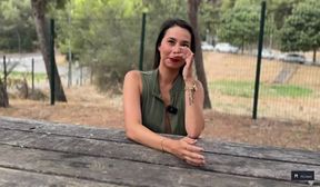 lia french brunette in a threesome mmf