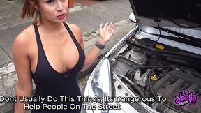 Lucky college guy is inserting his cock into a needy milf Abella Olsen