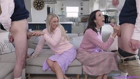 club77.co - Katie Morgan and Shay Sights MILF Foursome Sex