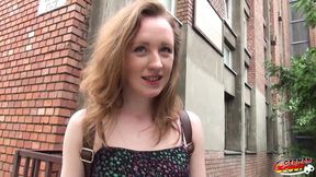 German Scout - Ginger College Girl Pickup for First Anal Fuck