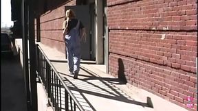 Leather-Hot blonde gets horned by horny&#x1F975; hunty in doggy-style XXX