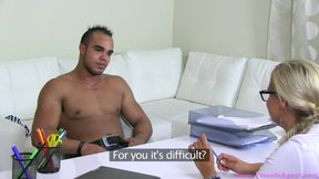 Gypsy guy fucks hot blonde at the sex casting