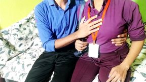 Manager fucking office girl during Valentine-day week hindi Voice