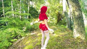 Little Red Riding Hood&#039;s Adventure in the Forest - Pussy Destruction - Deep Throat
