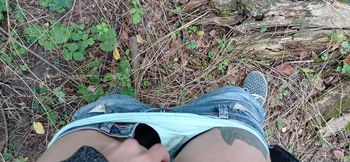 Female Risky Masturbation POV in Public plase