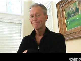 Babysitter sucking babies grandpa%27s dick