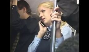 double penetration on the bus at night