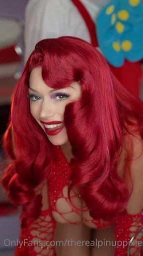 Who Fucks Rogger Rabbit? - Pov sex with busty redhead slut