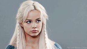 Naughty blonde student Elsa Jean lures older tutor to ride his strong cock