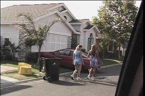 best friends have fun with fat dildos in their wet holes