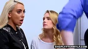 Milf stepmother and daughter-in-law screwed by cop- Kylie Kingston , Natalie Knight