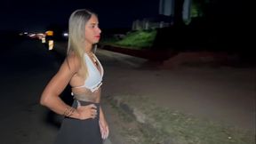 WIFE GIVING IT TO A STRANGER IN THE MIDDLE OF THE PUBLIC ROAD RJ