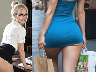 Consummate Golden-haired Butt Compilation - AI Generated