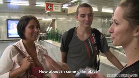 Czech couple. Will you swing for money? - Big tits in amateur outdoor hardcore