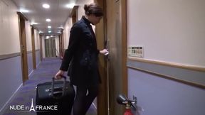 Lilia 19-year-old Moroccan girl swallows for her first porn video