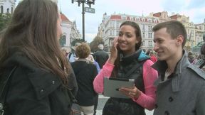 Beautiful brunette with long legs gets nicely fucked by a large penis