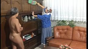 Die Grannys in einer Staffel und den jungen Hengsten