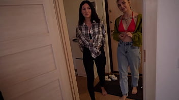 Neighbors get a nice surprise with cum on their faces