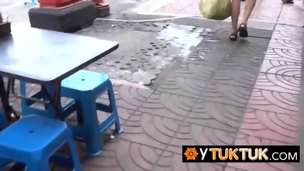 Street walker in Philippines enjoys sextourism with big dick backpackers.