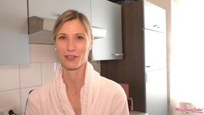 ANAL - In the freshly shaved ass of the woman neighbor - Just drill up the ass as a greeting