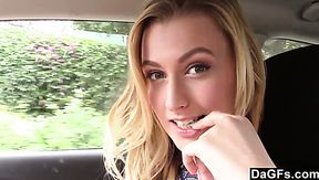 Cute blonde chick Alexa Grace gets her shaved muff pounded well