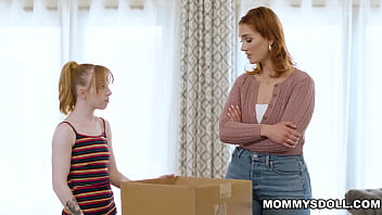 Stepmom and stepdayghter end up kissing in the heat of the moment