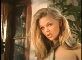 Stunning Blonde Floozie with Dollface Wants Her Muscular Lover Drills Her on the Kitchen